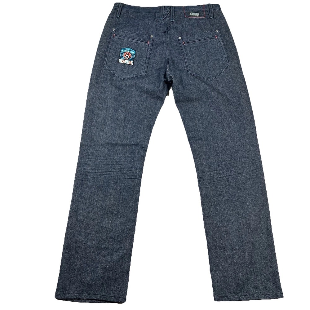Coogi Jeans Mens 34x32 Patch Embroidered Australia Logo Denim Y2k Hip Hop
